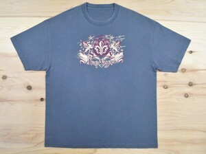 USA古着 Las Vegas エンブレムプリント Tシャツ sizeXL相当 チャコールグレー ラスベガス カジノ ビッグシルエット 大きいサイズ アメリカ