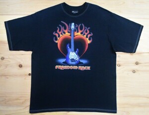 USA古着 no boundaries Freedom Rock ギター Tシャツ sizeXXL-XXXL相当 黒 ビッグシルエット 大きいサイズ 音楽 バンドT ロックT アメリカ