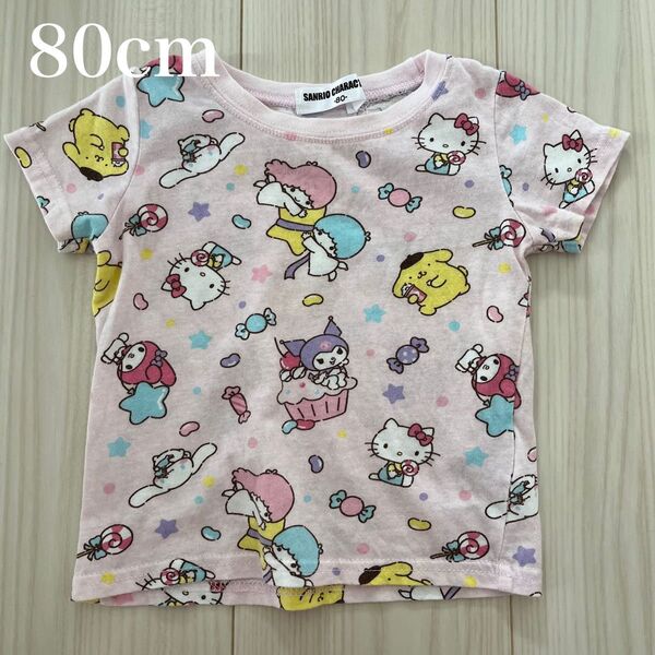 ベビー Tシャツ 80cm サンリオ ピンク 女の子 半袖