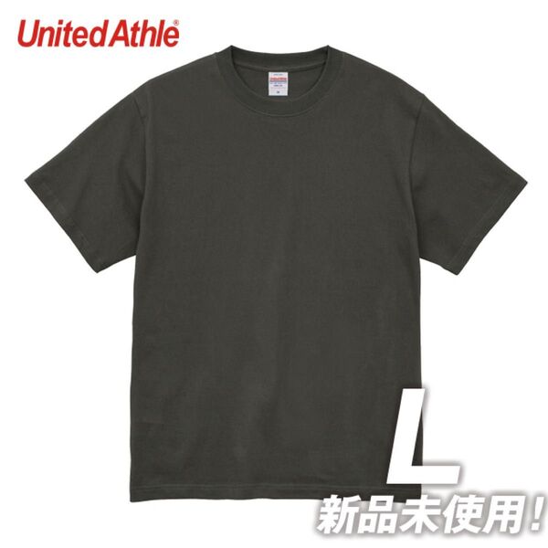 Tシャツ 半袖 5.6オンス ハイクオリティー【5001-01】L ヘイジーブラック 綿100% 無地 ユナイテッドアスレ