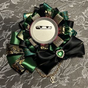 痛ロゼット 緑×黒×ゴールド