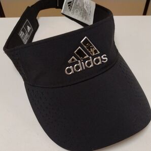 adidas サンバイザー ブラック