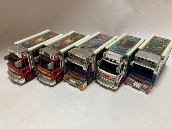 デコトラ ミニカー 5台まとめて 中古品