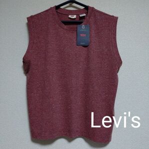 Levi's BOXY ノースリーブ MARSALA TRIBLEND XS/S