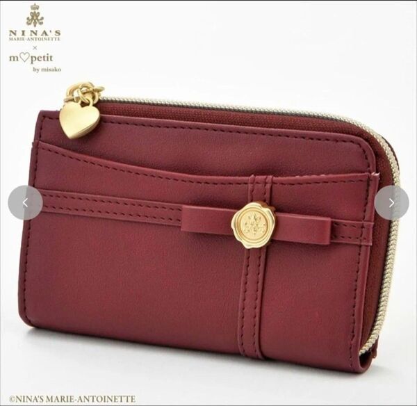 【極美品】 青木美沙子さん m'petit ニナス NINA'S フラグメントケース ミニ財布 小物入れ リボン 完売品