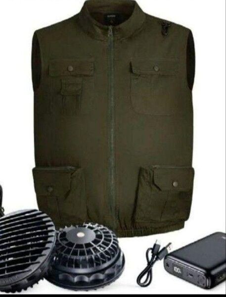 空調服Mサイズ ファン、バッテリーフルセット ベスト
