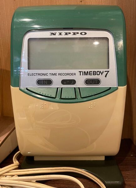 NIPPO ニッポー タイムボーイ7 タイムカードレコーダー カード、ホルダーセット