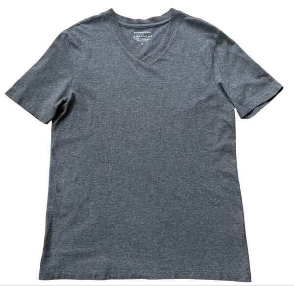 バナナリパブリック BANANA REPUBLIC ウルトラソフト VネックTシャツ Mサイズ グレー
