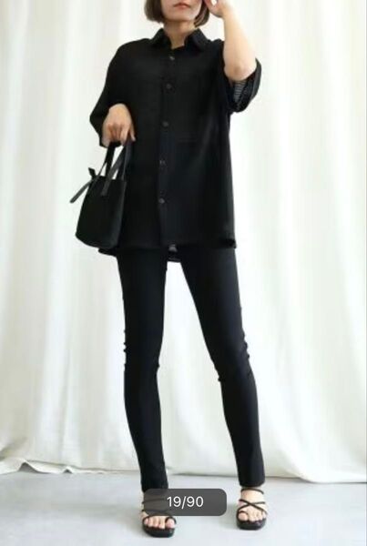 【未使用★美品】アイモハ ハイウエスト ストレッチ レギンス パンツ 2XL スキニー