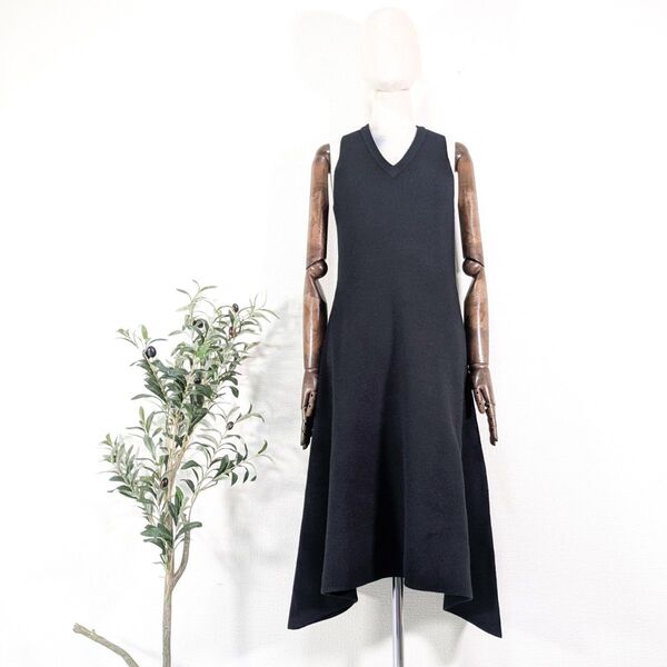 CFCL シーエフシーエル ロング ニットワンピース フレアシルエット ウール