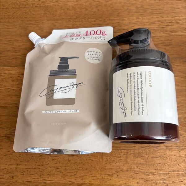 cocone クレイクリームシャンプー 詰替え&ボトルセット