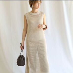 【美品】select MOCA メッシュワンピース