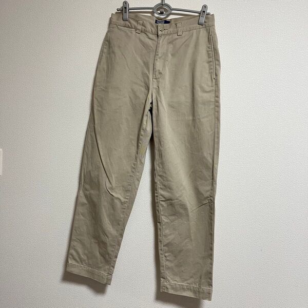 美品90's ポロバイラルフローレン polo chino ポロチノ チノパン チノパン 古着 パンツ ベージュ コットン