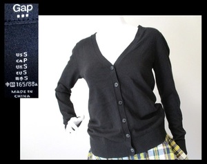 [091-52]Gap Gap * black long sleeve cardigan /S size 