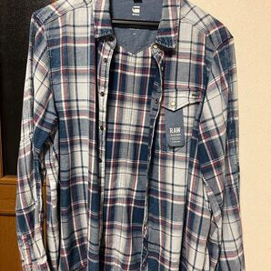 G-STAR RAW チェックシャツ Mサイズ(BOYFRIEND FIT)