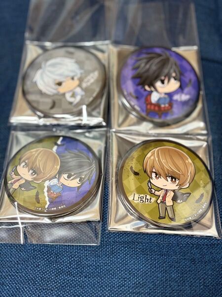 DEATH NOTE デスノート ラッキー缶バッジ くじ 缶バッジ SD デフォルメ 4個セット