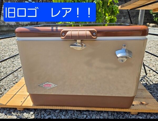 Coleman コールマン スチールベルトクーラー バターナッツ 復刻カラー レア 旧ロゴ 2021年モデル
