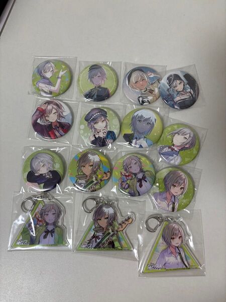 プロセカ 日野森志歩 CD 特典 缶バッジ アクリルキーホルダー