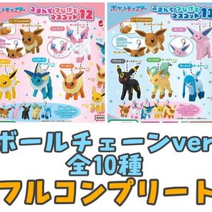 ポケモン つまんでつなげてマスコット12&13 全10種 フルコンプリート ボールチェーンver ブイズ ガチャ
