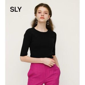 SLY ニットトップス BASIC CREW N/C HG TOPS スライ