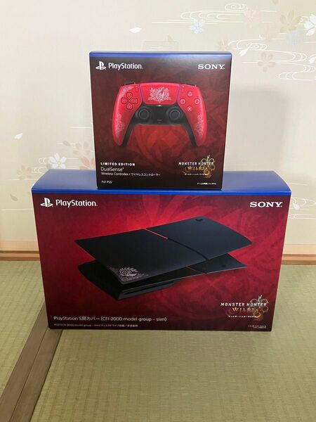 【未開封新品】PS5 モンスターハンターワイルズ コントローラー カバーセット