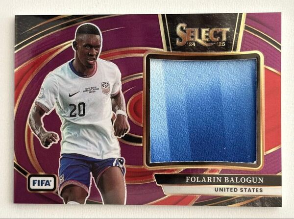 49枚限定 2025 Panini フォラリン・バログン メモラ ASモナコ Select Relic Jersey メモラビリア