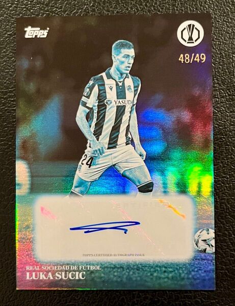 49枚限定 2024-25 Topps ルカ・スチッチ 直筆サイン ソシエダ Auto UEFA Topps