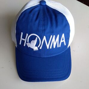 HONMA ゴルフキャップ 青×白