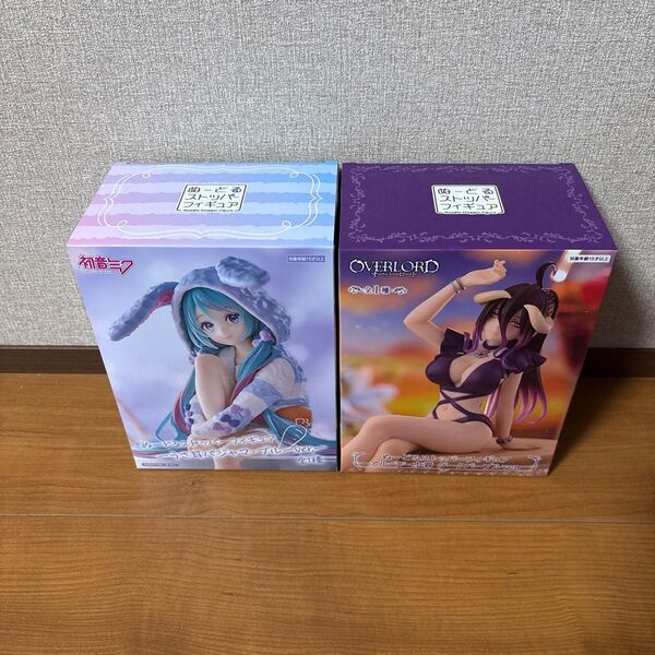 ぬーどるストッパー フィギュア 初音ミク うさ耳パジャマ・ブルーver. アルベド ・水着 ダークパープルver.