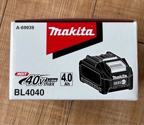 新品 (マキタ) 40Vmax 4.0Ah リチウムイオンバッテリー BL4040 A-69939