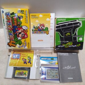 スーパーマリオアドバンス4 カードe+コース多数入り+カードe+箱説明書付き ゲームボーイアドバンス Bダッシュでかけぬけろ等