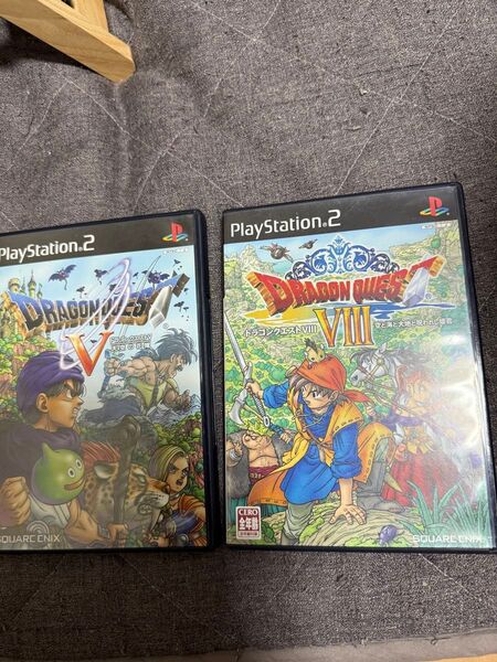 PS2 ドラゴンクエストV VIII 天空の花嫁 空と海と大地と呪われし姫君 2本セット