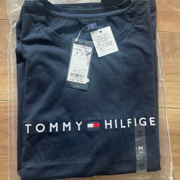 【M】新品 ネイビー レディース TOMMY HILFIGER 半袖Tシャツ トミーヒルフィガー