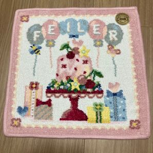 フェイラー 大判ハンカチ キープスマイリング ピンク ウォッシュタオル
