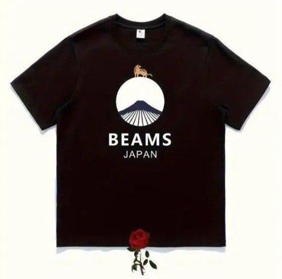 【新品】ロゴ メンズ半袖T シャツ ブラック 3XL サイズ コットン100%