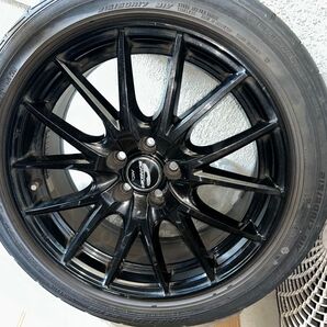 MID SCHNEIDERタイヤ付きホイール 215/50R17 ダンロップ デジタイヤ 中古 パンク補修あり