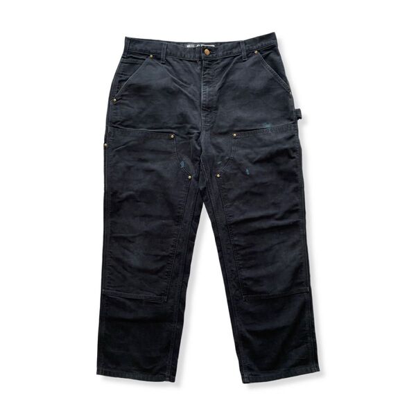 【極上】 カーハート ダブルニー ワークパンツ ペインター ペンキ USA製 Carhartt 古着 ダック