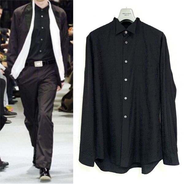 《美品》05aw COMME des GARCONS HOMME PLUS コムデギャルソン オムプリュス シャツ 長袖 総柄 M