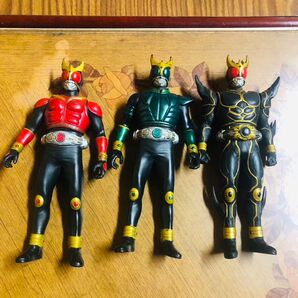 仮面ライダークウガ ソフビ 人形 3体セット 17cm