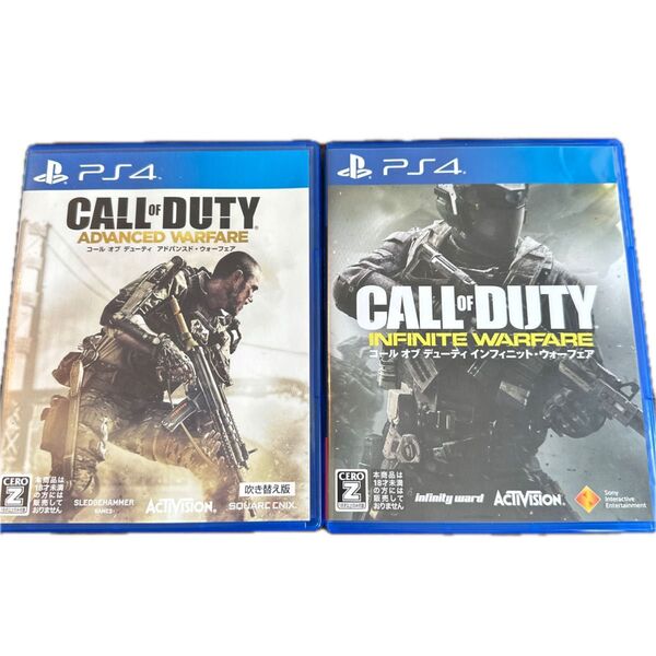 【PS4】 コールオブデューティ インフィニット・ウォーフェア コールオブデューティアドバンスド・ウォーフェアまとめ売り