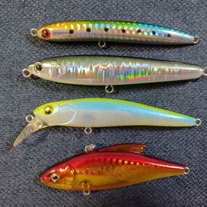 シーバス、ヒラメ・マゴチ用ルアー4個セット