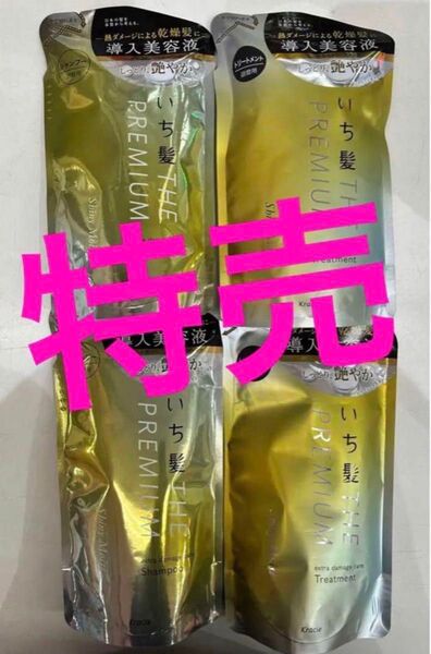 いち髪 プレミアム エクストラダメージケア シャンプー×2トリートメント×2 ③