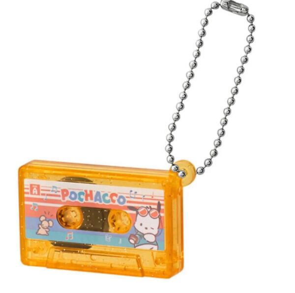 サンリオキャラクターズ サンリオ ガチャ カプセルトイ カセットテープチャーム キーホルダー ポチャッコ