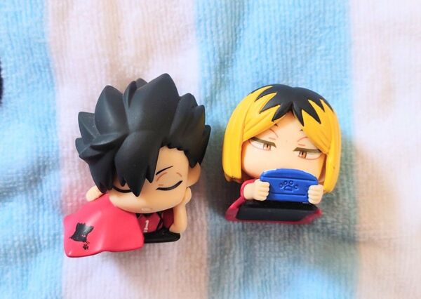 ハイキュー!! おねむたん 2個セット 黒尾鉄朗 孤爪研磨 音駒 フィギュア