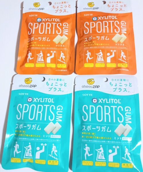 ロッテ キシリトール スポーツガム チョコザップ チューインガム sportsgum キシリトールガム シトラス ミント