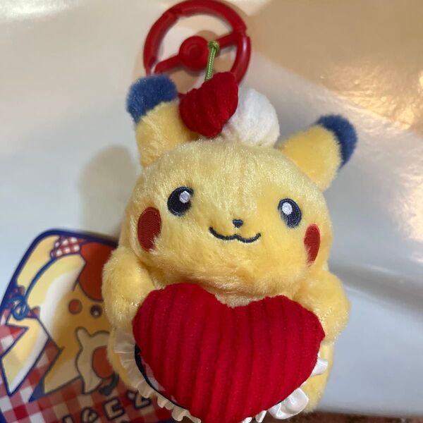 新品 ピカチュウ ダイナー マスコット ハート PIKACHU DINER ポケモンセンター Pokemon ぬいぐるみ