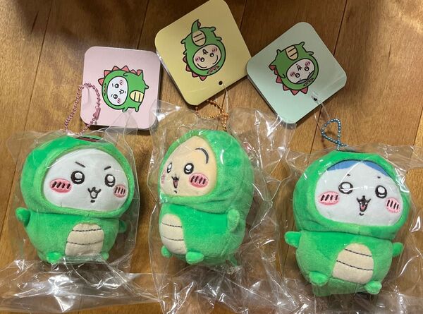 ナガノキャラクターズ きょりゅくんを被ったちいかわマスコット 3点セット