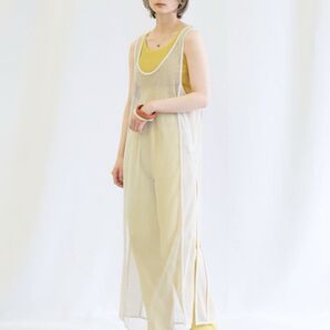 select MOCA メッシュロングスリットタンクワンピース