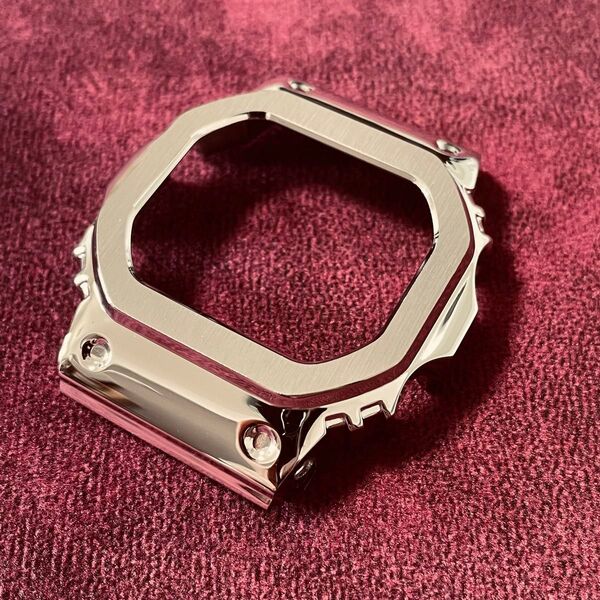 G-SHOCK用 メタルベゼル カスタム用 シルバー色 5600系 ステンレス工具付き