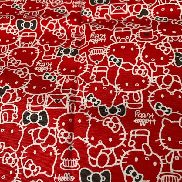 ハローキティ 2016年製 綿生地 約109×50cm
